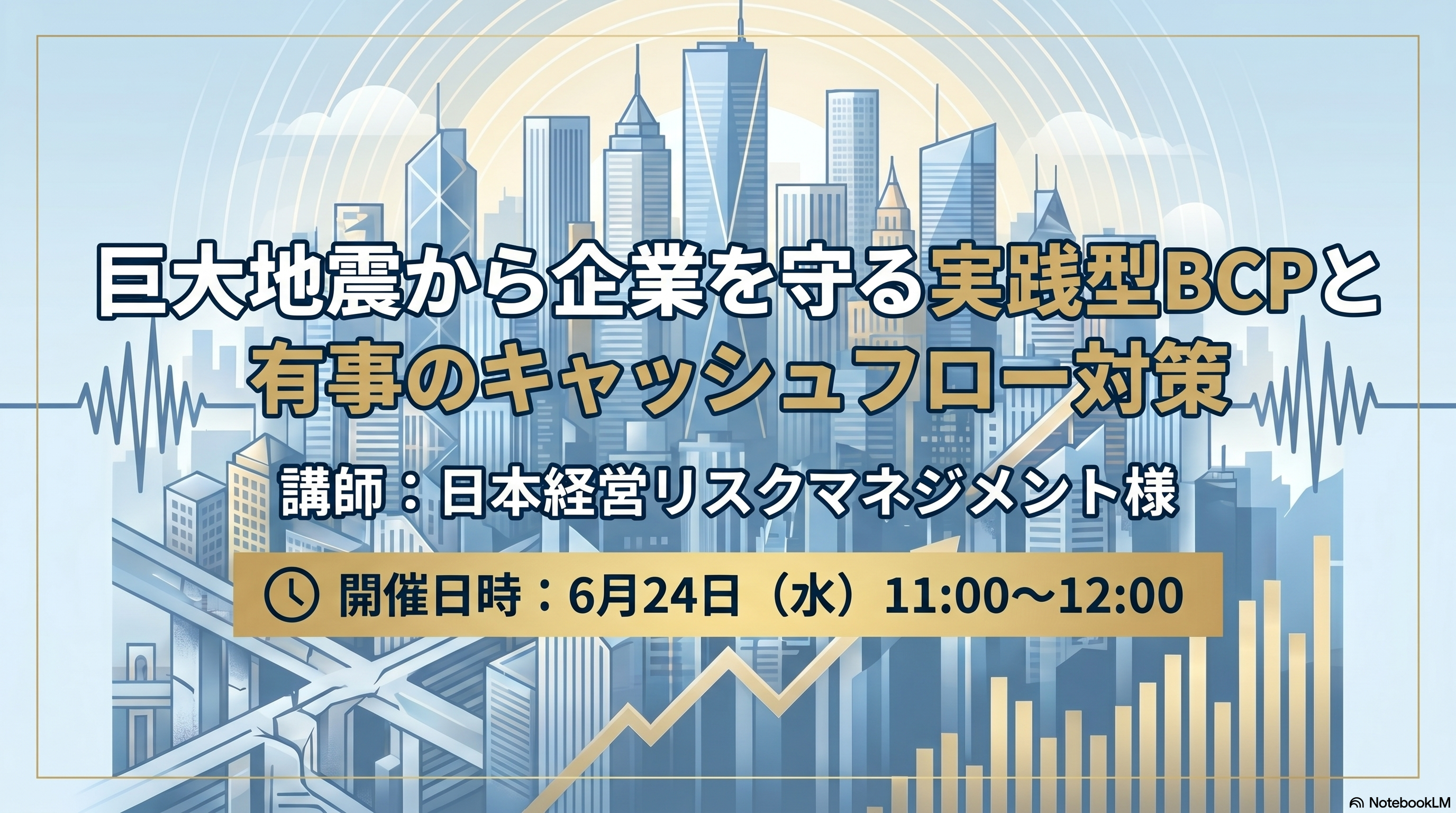 巨大地震から企業を守る実践型BCPと有事のキャッシュフロー対策